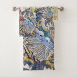 Lady with A Fan, Gustav Klimt Bath Towel Set<br><div class="desc">Gustav Klimt (July 14, 1862 – February 6, 1918) was an Austrian symbolist painter and one of the most prominent members of the Vienna Secession movement. Klimt is noted for his paintings, murals, sketches, and other objets d'art. In addition to his figurative works, which include allegories and portraits, he painted...</div>