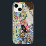 Lady with A Fan, Gustav Klimt Case-Mate iPhone 14 Case<br><div class="desc">Gustav Klimt (July 14, 1862 – February 6, 1918) was an Austrian symbolist painter and one of the most prominent members of the Vienna Secession movement. Klimt is noted for his paintings, murals, sketches, and other objets d'art. In addition to his figurative works, which include allegories and portraits, he painted...</div>