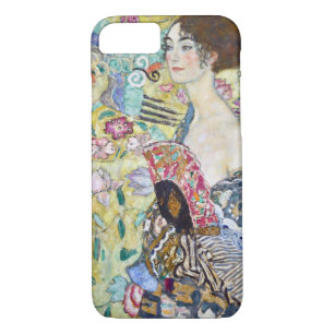 Lady with A Fan, Gustav Klimt iPhone 8/7 Case