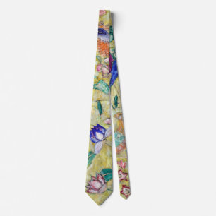 Lady with A Fan, Gustav Klimt Tie