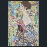 Lady with A Fan, Gustav Klimt Tissue Paper<br><div class="desc">Gustav Klimt (July 14, 1862 – February 6, 1918) was an Austrian symbolist painter and one of the most prominent members of the Vienna Secession movement. Klimt is noted for his paintings, murals, sketches, and other objets d'art. In addition to his figurative works, which include allegories and portraits, he painted...</div>