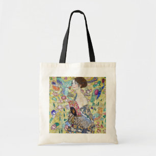 Lady with A Fan, Gustav Klimt Tote Bag