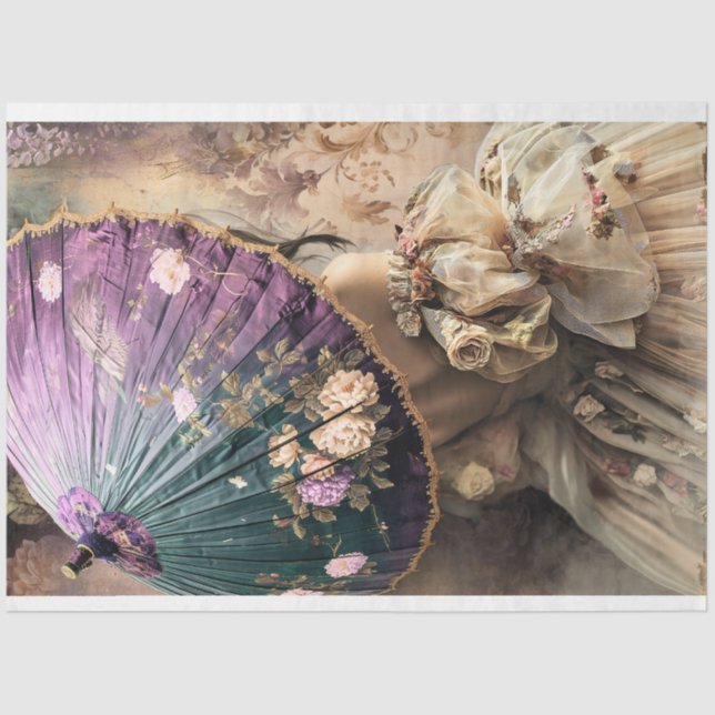 Lady with a Parasol, French Chic Tissue Paper (Front)