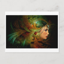 Lady with an elegant headdress
