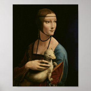 "Lady with an Ermine" by da Vinci Poster