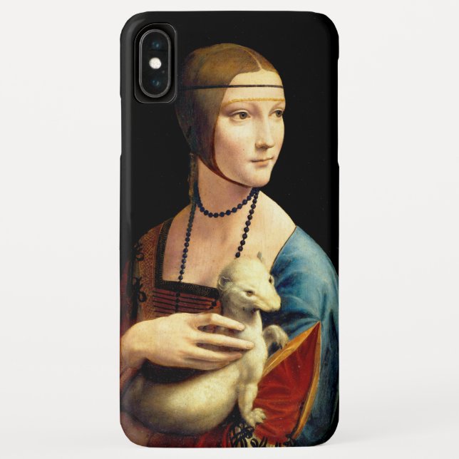 Lady with an Ermine by Leonardo Da Vinci Case-Mate iPhone Case (Back)