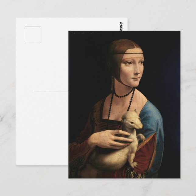 Lady with an Ermine by Leonardo da Vinci Postcard (Front/Back)
