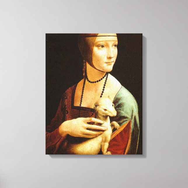 Lady with an Ermine,leonardo da Vinci Canvas Print (Front)
