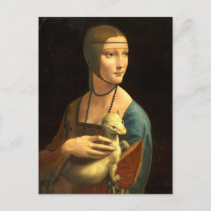 Lady with an Ermine Postcard