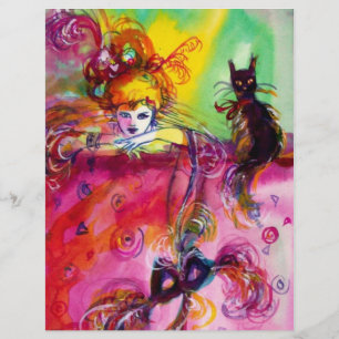 LADY WITH BLACK CAT FLYER