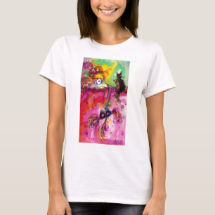LADY WITH BLACK CAT / Venetian Masquerade T-Shirt
