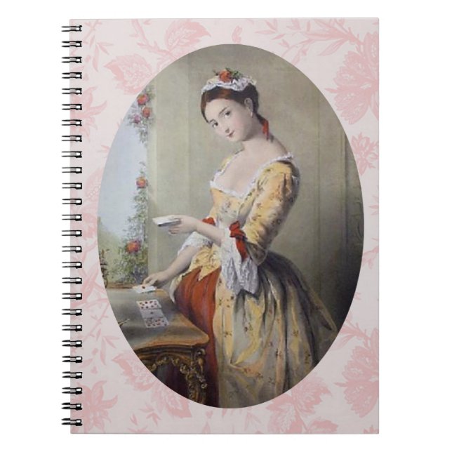 Lady with Cards Notebook (Front)