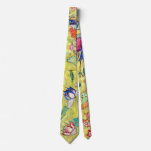 Lady with Fan by Gustav Klimt, Vintage Japonism Tie