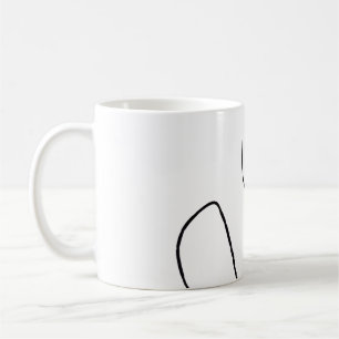 Lady with fuchsia lips coffee mug