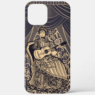 Lady with guitar iPhone 12 pro max case