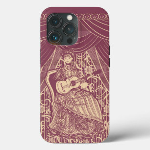 Lady with guitar  iPhone 13 pro case