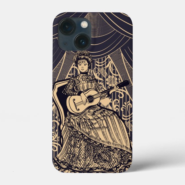 Lady with guitar Case-Mate iPhone case (Back)