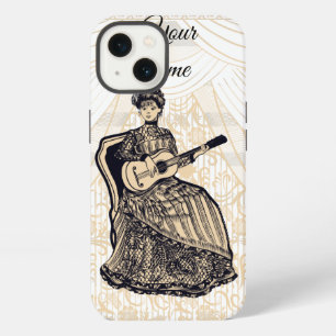 lady with guitar iPhone 13 case