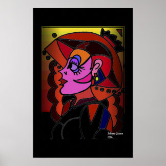 Lady With Hat Poster
