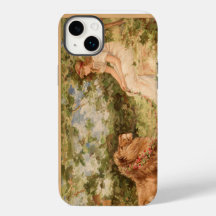 Lady With Lion iPhone / iPad case