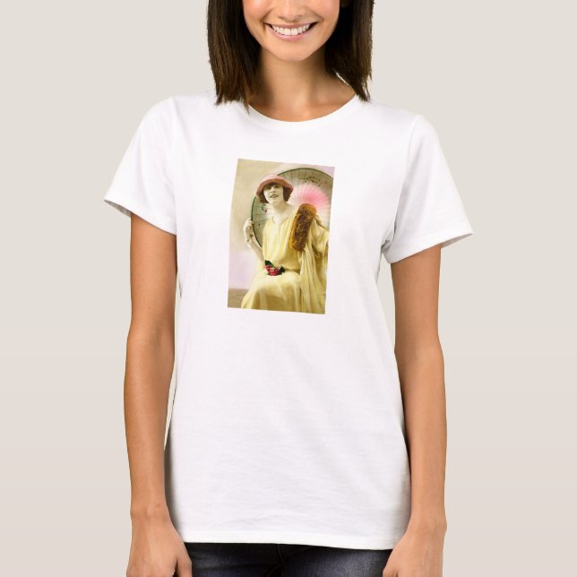 Lady with parasol T-Shirt (Front)