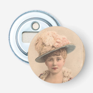 Lady with the Feather Hat Bottle Opener