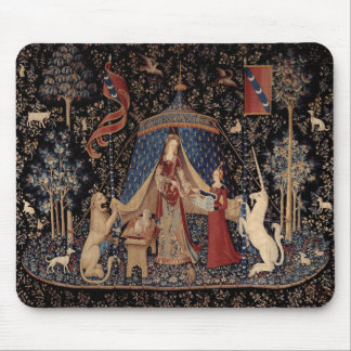 Lady with Unicorn Mousepad - Mediaeval Unicorn