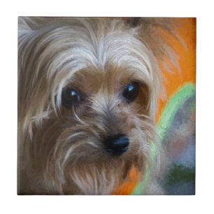 Lady Yorkshire Terrier Tile