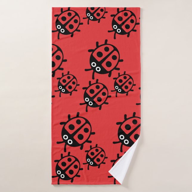 ladybird And Ladybug Bath Towel (Bath Towel)