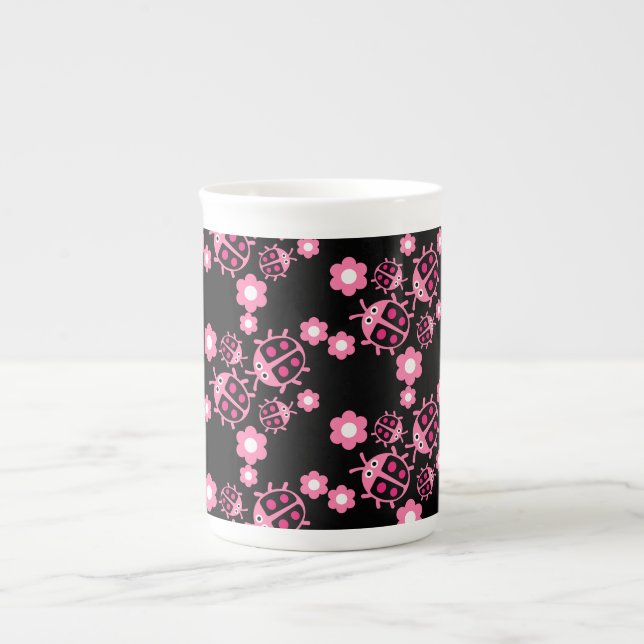 Ladybird And ladybug  Bone China Mug (Front)