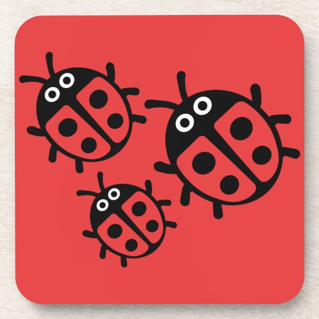 ladybird And Ladybug Coaster (Front)