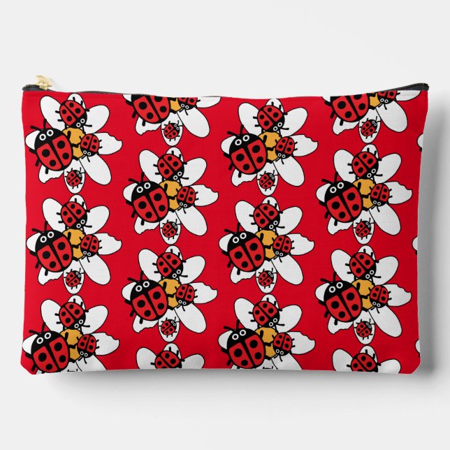 ladybird And Ladybug Family   Accessory Pouch (Front)