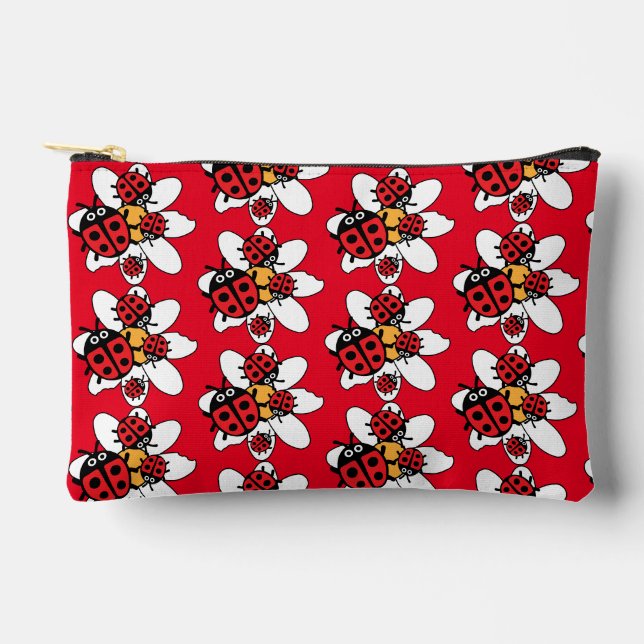 ladybird And Ladybug Family   Accessory Pouch (Front)
