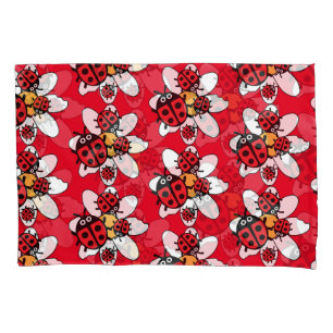 ladybird And Ladybug Family   Pillowcase