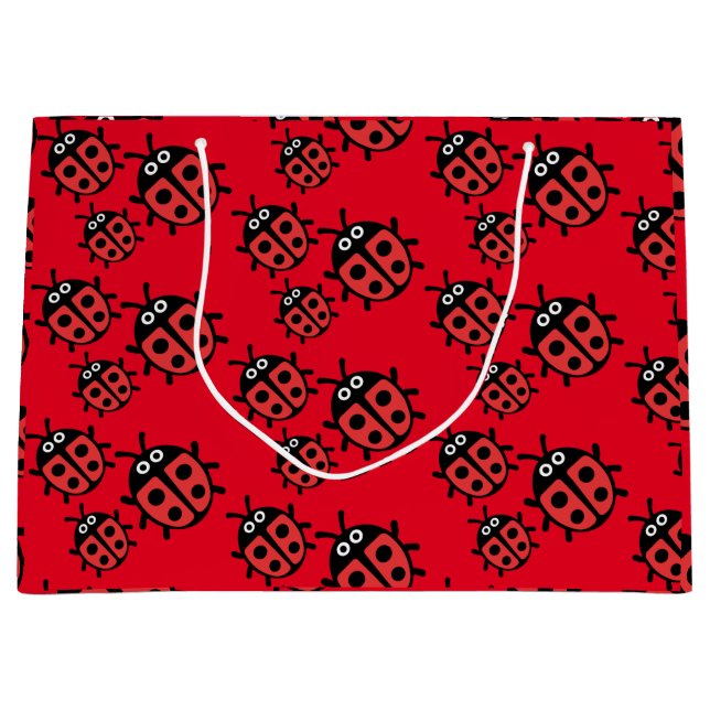 ladybird And Ladybug Large Gift Bag (Front)