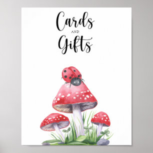 Ladybird - cards and gifts baby shower poster