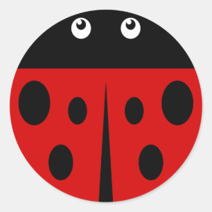 Ladybird Classic Round Sticker