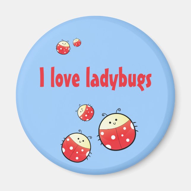 Ladybird Family Magnet (Front)