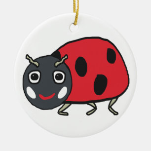 Ladybird Ladybug Ceramic Tree Decoration