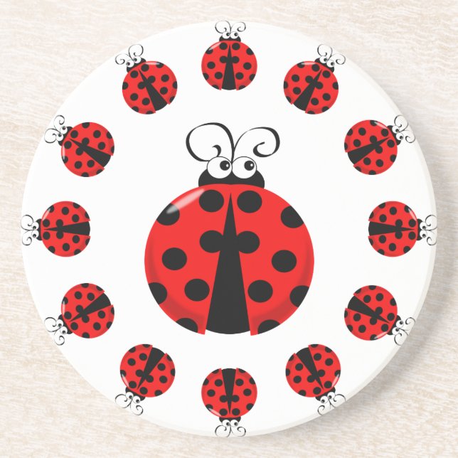 Ladybird / Ladybug Coaster (Front)