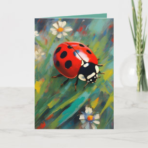 Ladybird Ladybug Greetings Card