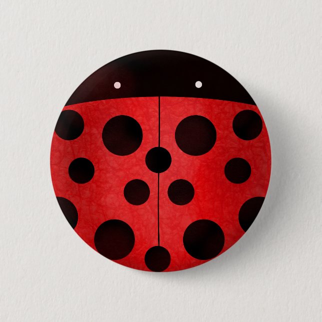 Ladybird Ladybug - pin badge buttons (Front)