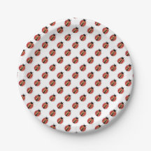 Ladybird, Ladybug, red bug, insect paper plates