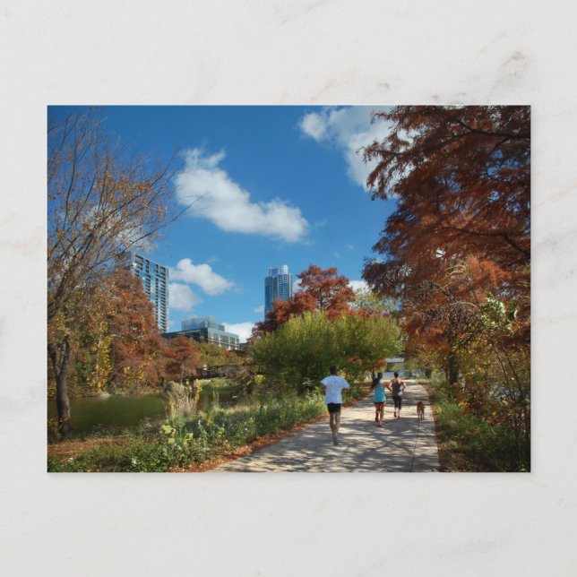 Ladybird Lake Butler Running Trail - Austin, Texas Postcard (Front)