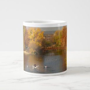 Ladybird Lake Fall Rower - Downtown Austin Texas Large Coffee Mug
