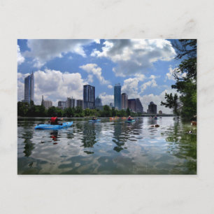 Ladybird Lake Kayaks and Dog Park - Austin, Texas Postcard