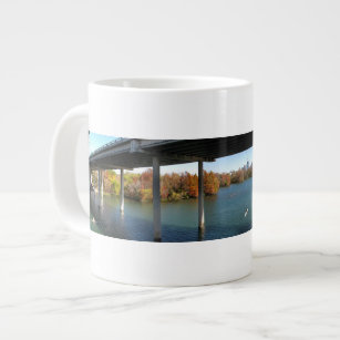 Ladybird Lake Rowers - Austin Texas Skyline Large Coffee Mug