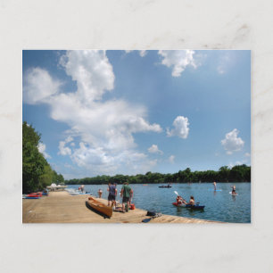 Ladybird Lake Rowing Dock - Austin Texas Postcard