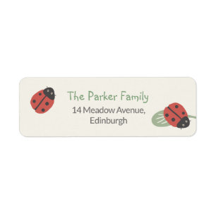 Ladybird Meadow Family Return Address Label