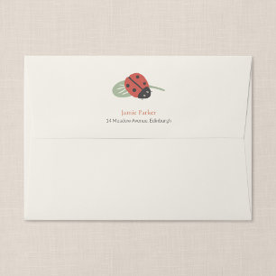 Ladybird Meadow Kid's Personalised Envelope